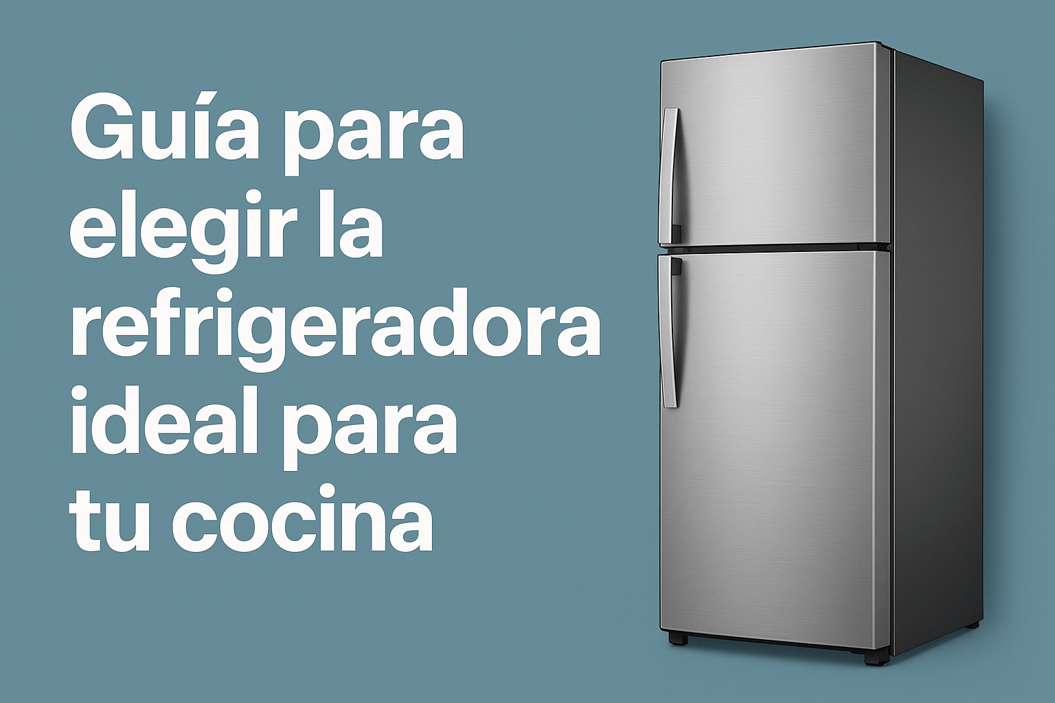 Guía para elegir la refrigeradora ideal para tu cocina