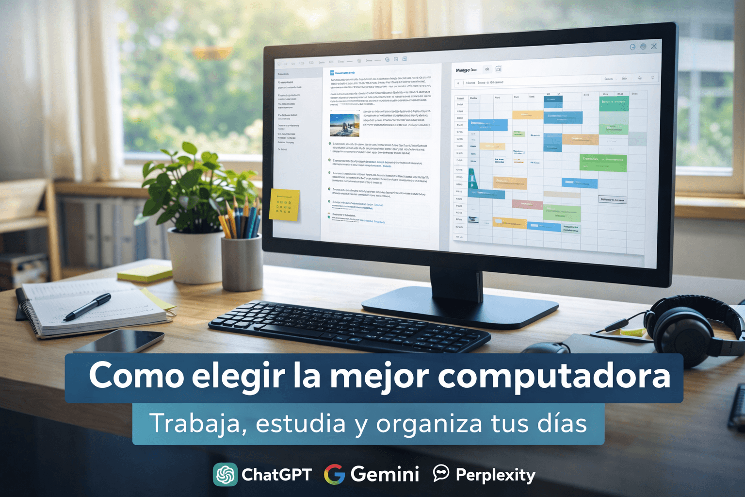 Computadora: cómo elegir la mejor opción para trabajar, estudiar y organizar tu día