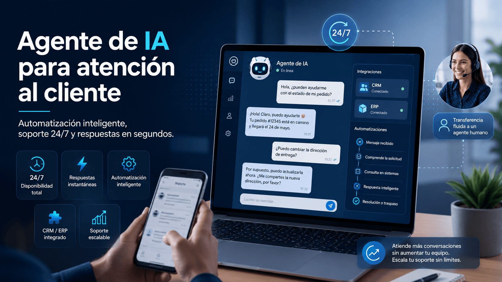 Todo lo que debes saber sobre un agente de IA para atención al cliente 